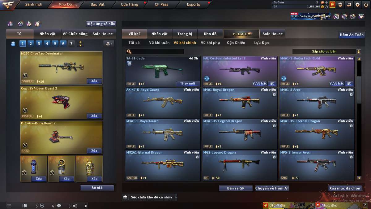 shop acc cf uy tin gia re